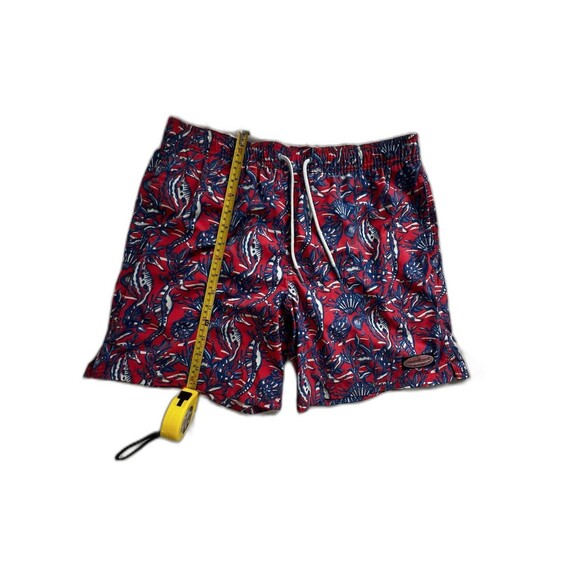 Vineyard Vines Swim Trunks Men’s  Blue Red Seahorse Surfing Beach Size M - Picture 5 of 10